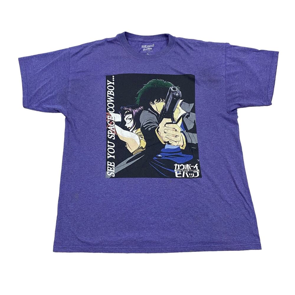 Cowboy Bebop Sunrise Funimation Anime Spike Faye Tee Shirt Men's XL